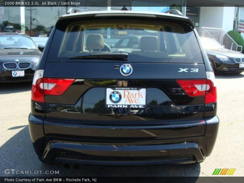 Jet Black / Sand Beige 2006 BMW X3 3.0i