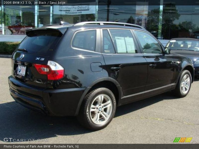Jet Black / Sand Beige 2006 BMW X3 3.0i