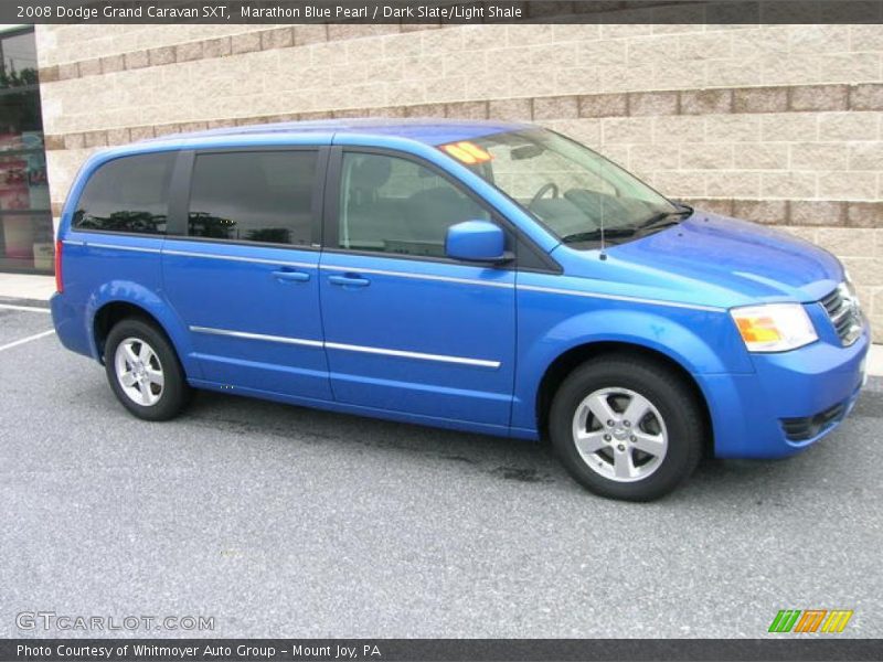 Marathon Blue Pearl / Dark Slate/Light Shale 2008 Dodge Grand Caravan SXT