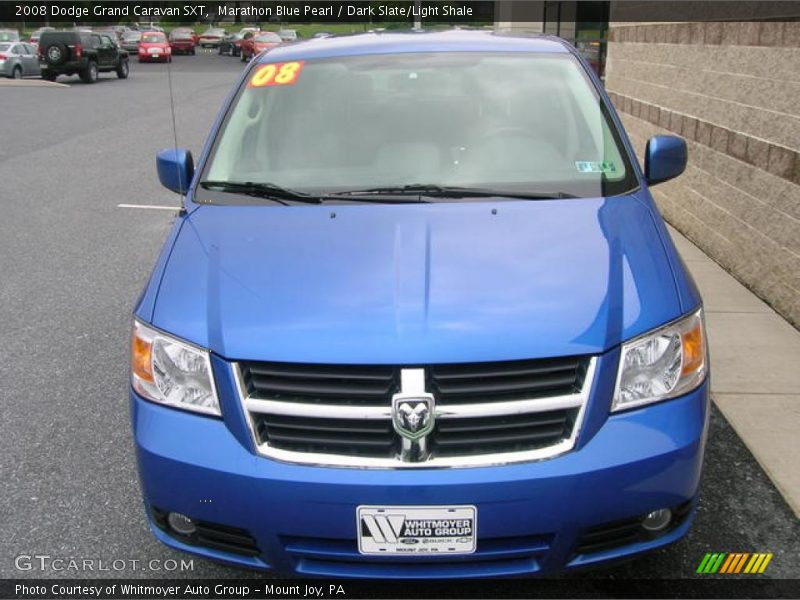 Marathon Blue Pearl / Dark Slate/Light Shale 2008 Dodge Grand Caravan SXT