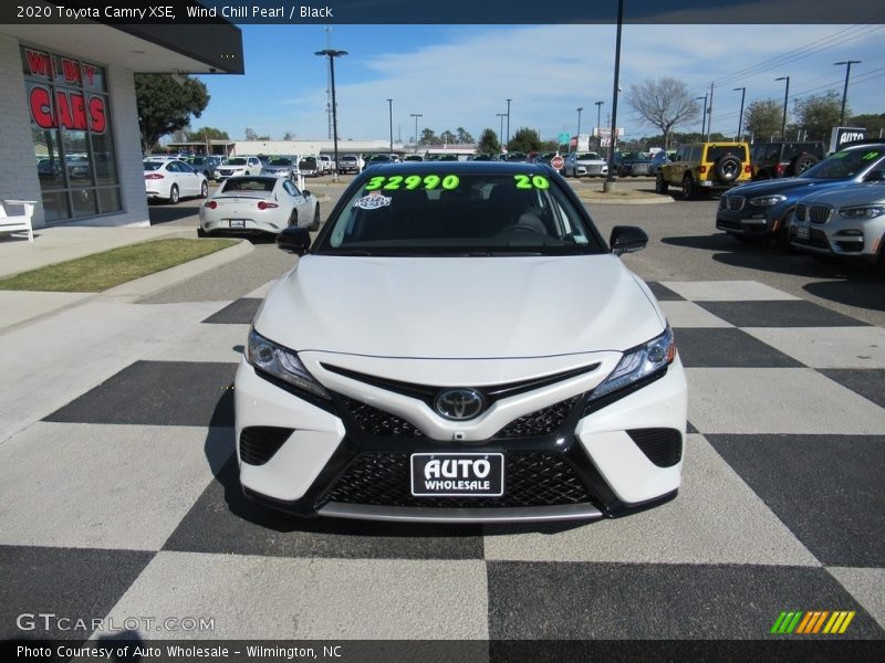 Wind Chill Pearl / Black 2020 Toyota Camry XSE