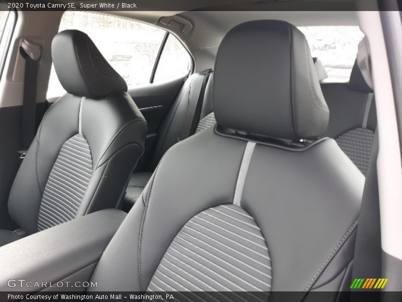 Super White / Black 2020 Toyota Camry SE