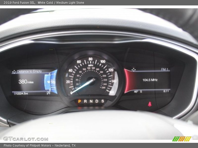 White Gold / Medium Light Stone 2019 Ford Fusion SEL