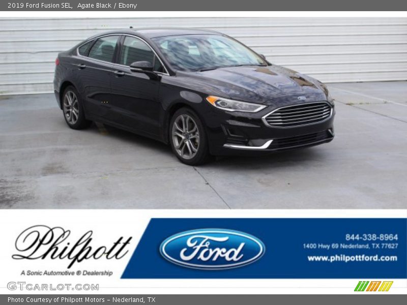 Agate Black / Ebony 2019 Ford Fusion SEL