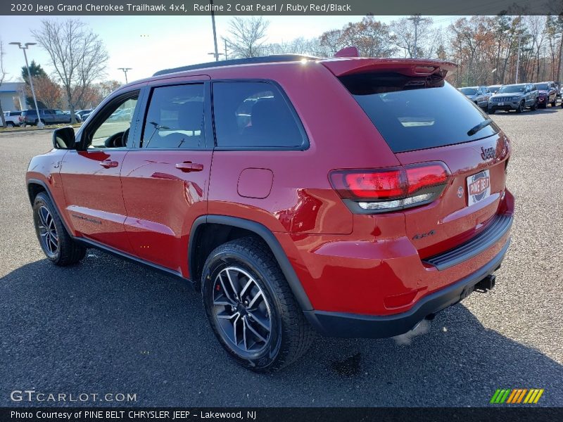 Redline 2 Coat Pearl / Ruby Red/Black 2020 Jeep Grand Cherokee Trailhawk 4x4