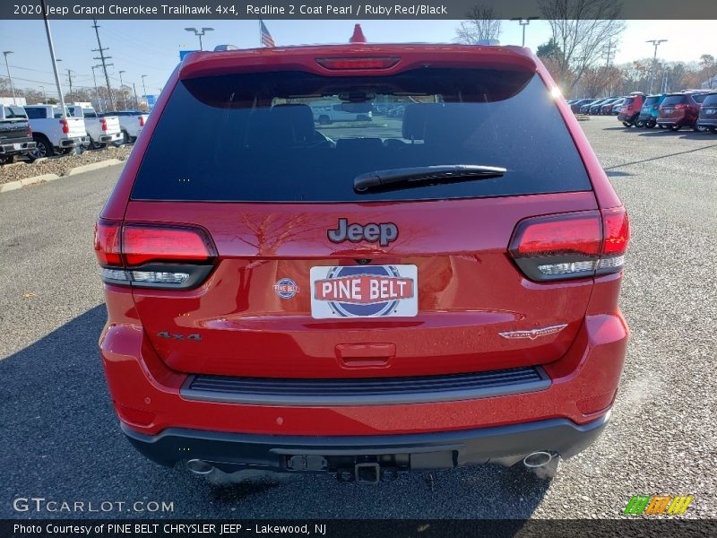 Redline 2 Coat Pearl / Ruby Red/Black 2020 Jeep Grand Cherokee Trailhawk 4x4