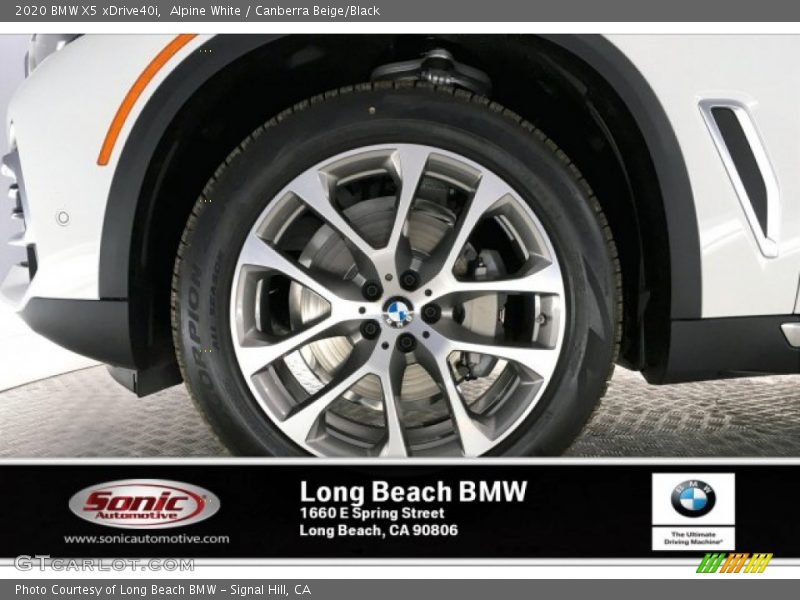 Alpine White / Canberra Beige/Black 2020 BMW X5 xDrive40i