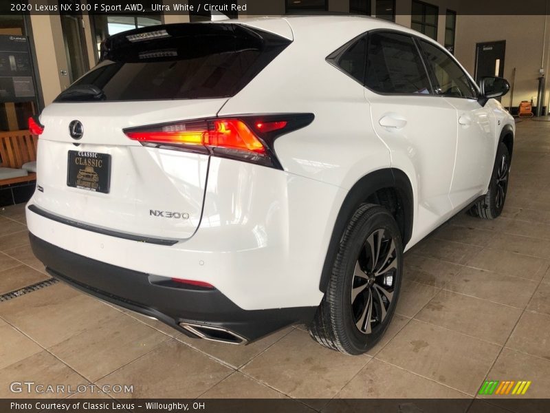 Ultra White / Circuit Red 2020 Lexus NX 300 F Sport AWD