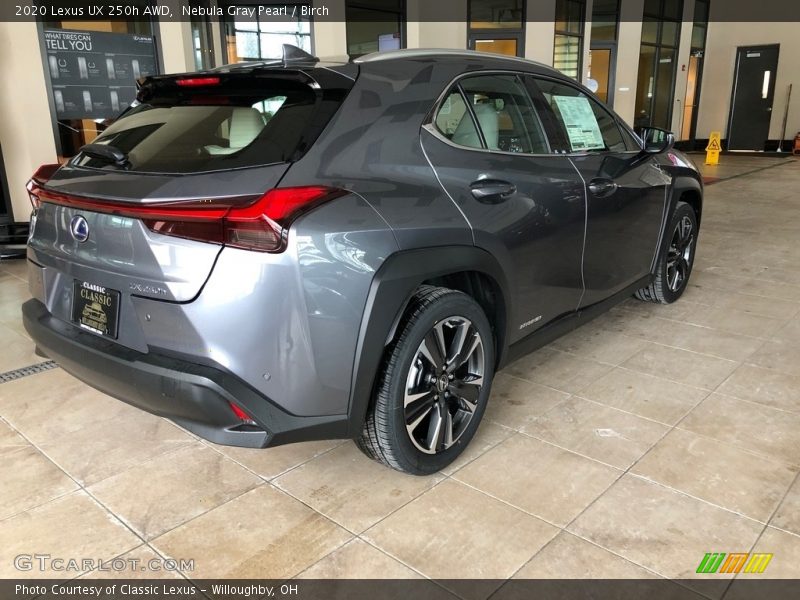 Nebula Gray Pearl / Birch 2020 Lexus UX 250h AWD