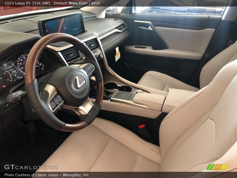 Eminent White Pearl / Birch 2020 Lexus RX 350L AWD