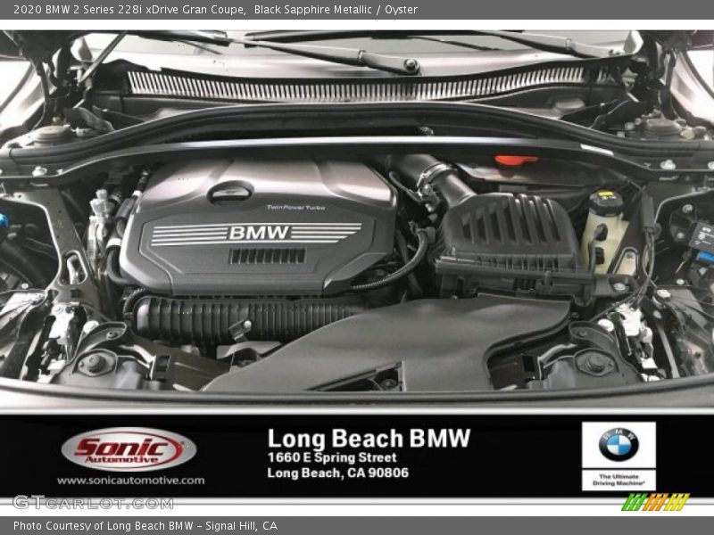 Black Sapphire Metallic / Oyster 2020 BMW 2 Series 228i xDrive Gran Coupe