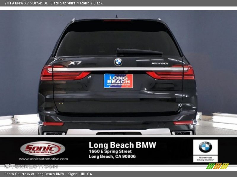 Black Sapphire Metallic / Black 2019 BMW X7 xDrive50i