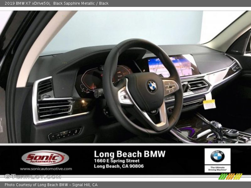 Black Sapphire Metallic / Black 2019 BMW X7 xDrive50i