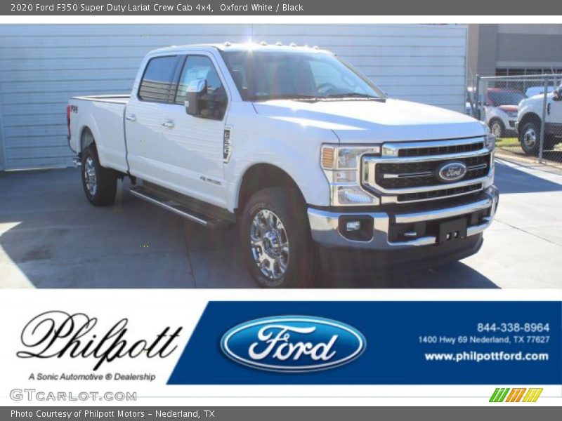 Oxford White / Black 2020 Ford F350 Super Duty Lariat Crew Cab 4x4