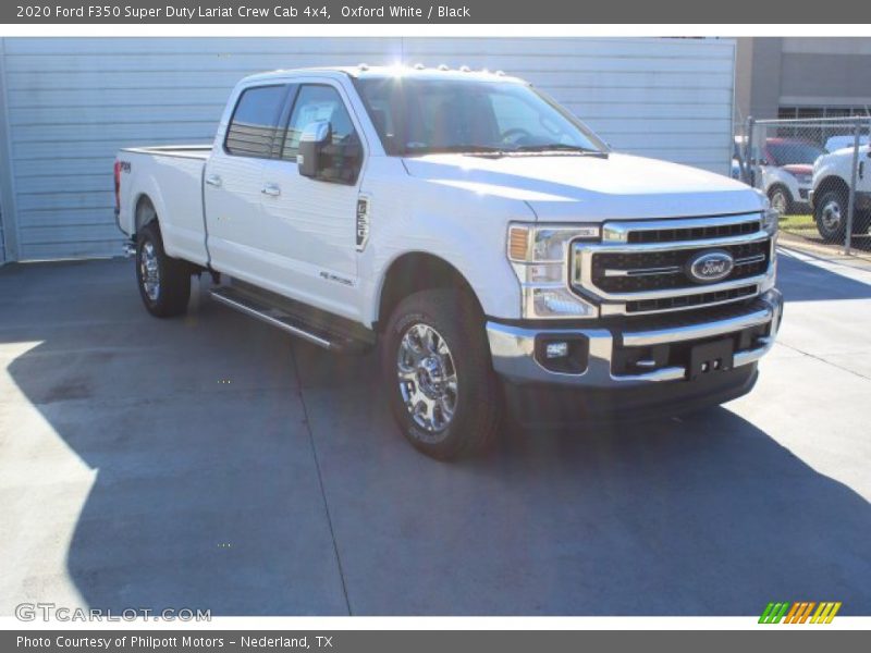 Oxford White / Black 2020 Ford F350 Super Duty Lariat Crew Cab 4x4