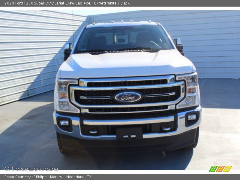 Oxford White / Black 2020 Ford F350 Super Duty Lariat Crew Cab 4x4