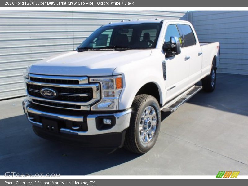Oxford White / Black 2020 Ford F350 Super Duty Lariat Crew Cab 4x4
