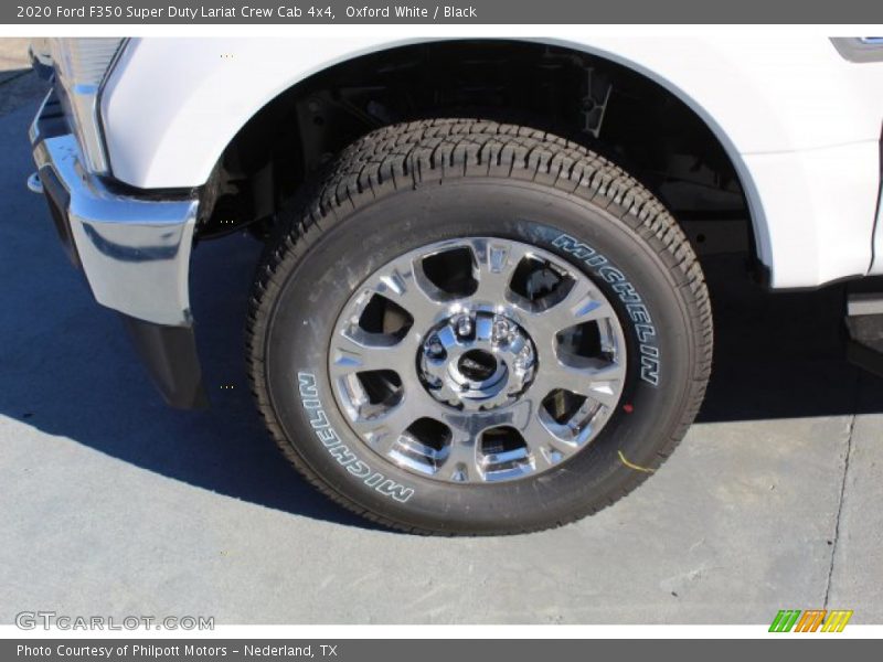 Oxford White / Black 2020 Ford F350 Super Duty Lariat Crew Cab 4x4