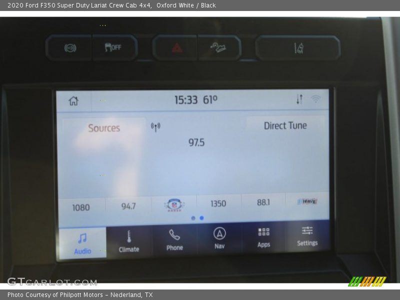 Oxford White / Black 2020 Ford F350 Super Duty Lariat Crew Cab 4x4