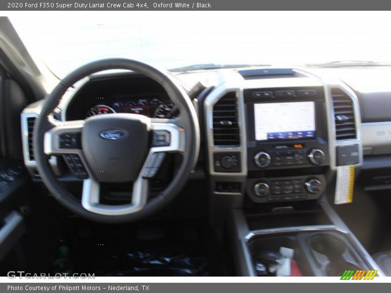 Oxford White / Black 2020 Ford F350 Super Duty Lariat Crew Cab 4x4