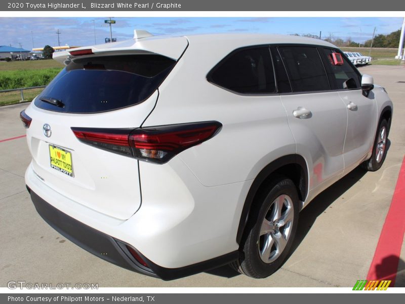 Blizzard White Pearl / Graphite 2020 Toyota Highlander L