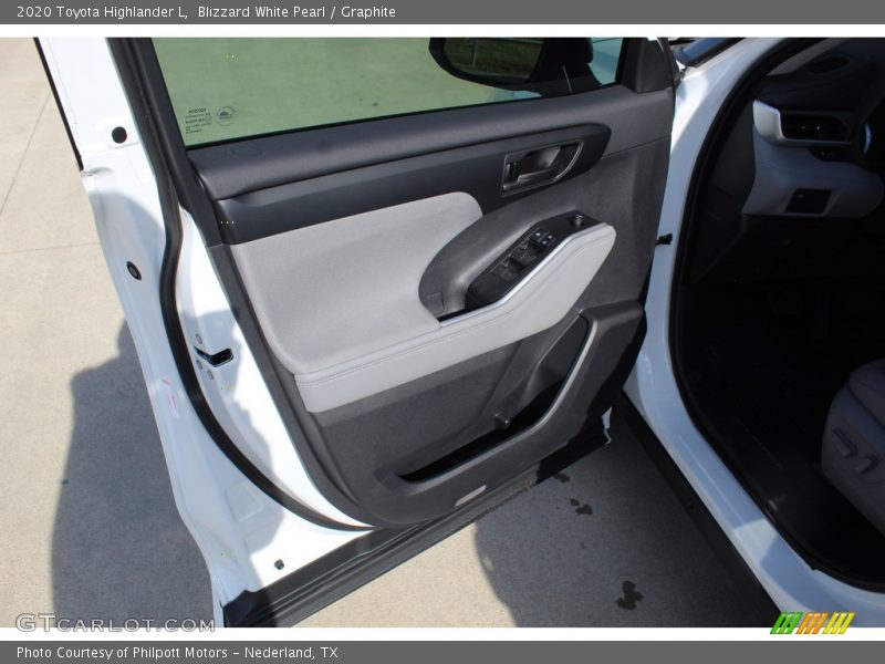 Blizzard White Pearl / Graphite 2020 Toyota Highlander L