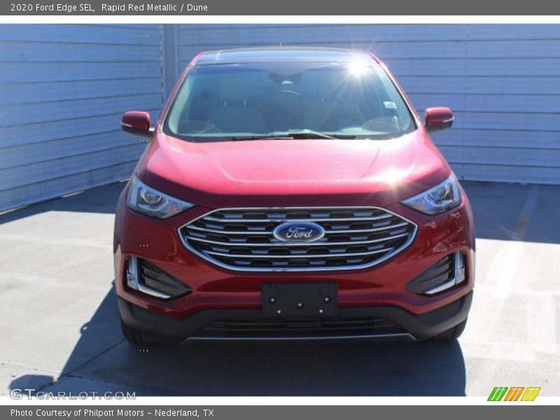 Rapid Red Metallic / Dune 2020 Ford Edge SEL