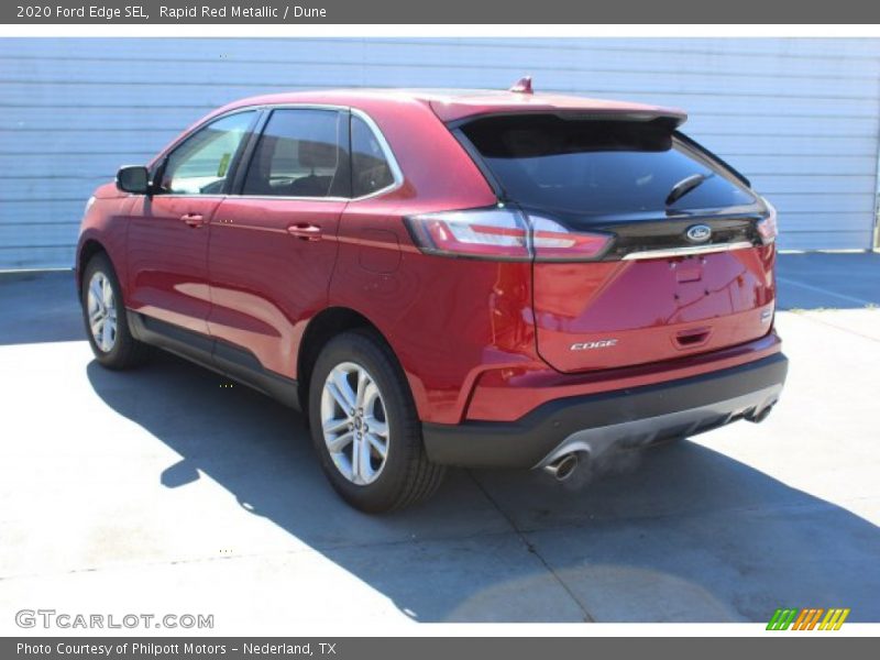 Rapid Red Metallic / Dune 2020 Ford Edge SEL