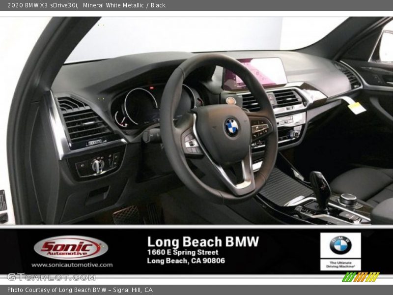 Mineral White Metallic / Black 2020 BMW X3 sDrive30i