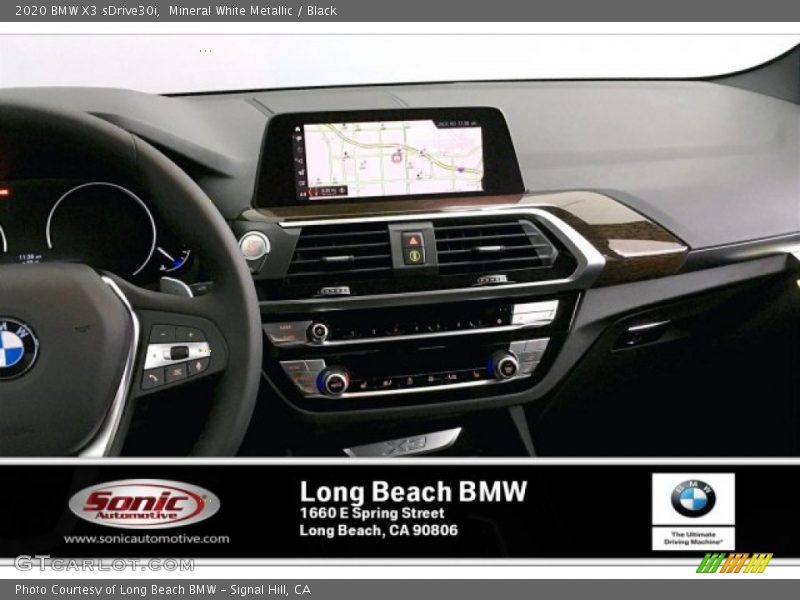 Mineral White Metallic / Black 2020 BMW X3 sDrive30i