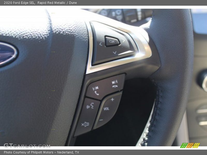 Rapid Red Metallic / Dune 2020 Ford Edge SEL
