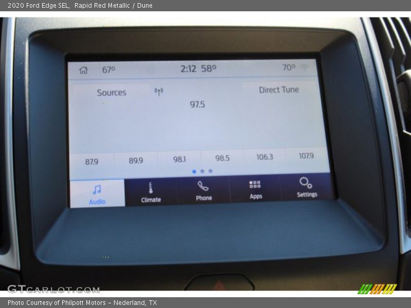 Rapid Red Metallic / Dune 2020 Ford Edge SEL