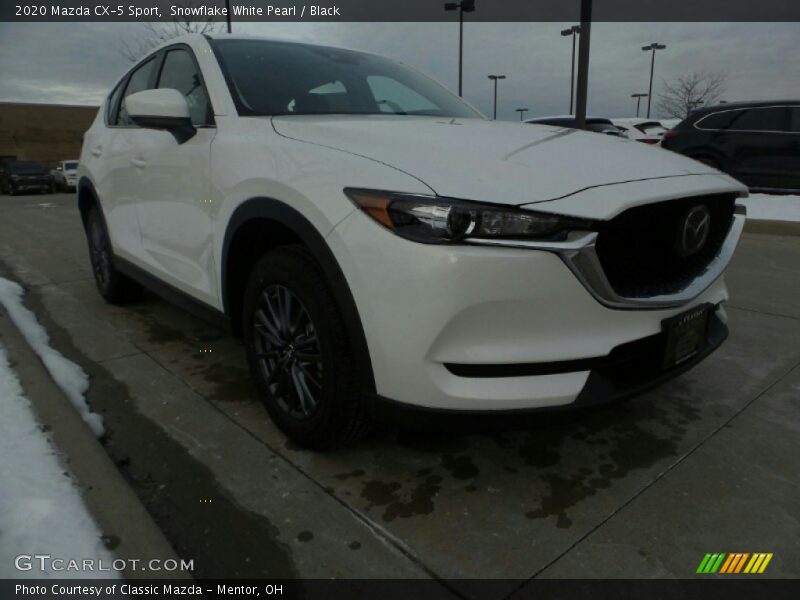 Snowflake White Pearl / Black 2020 Mazda CX-5 Sport