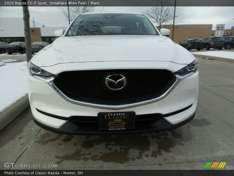 Snowflake White Pearl / Black 2020 Mazda CX-5 Sport