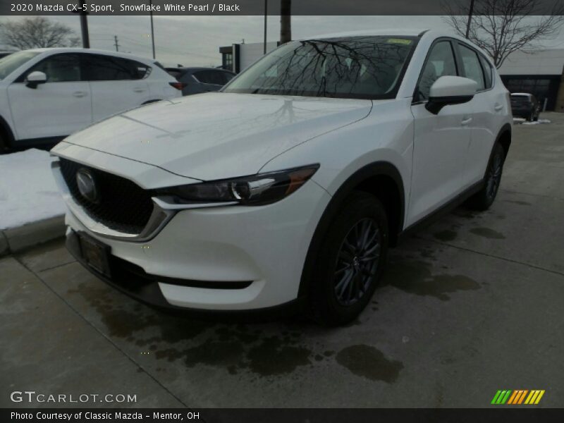 Snowflake White Pearl / Black 2020 Mazda CX-5 Sport