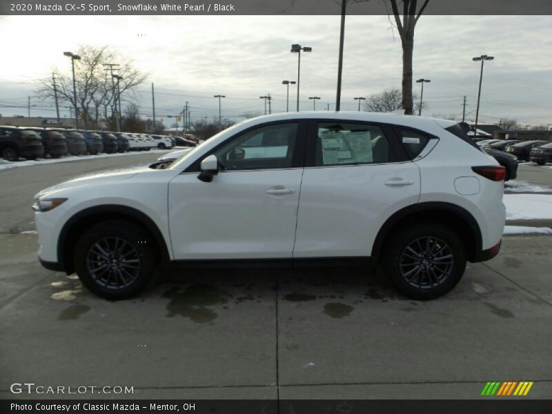 Snowflake White Pearl / Black 2020 Mazda CX-5 Sport