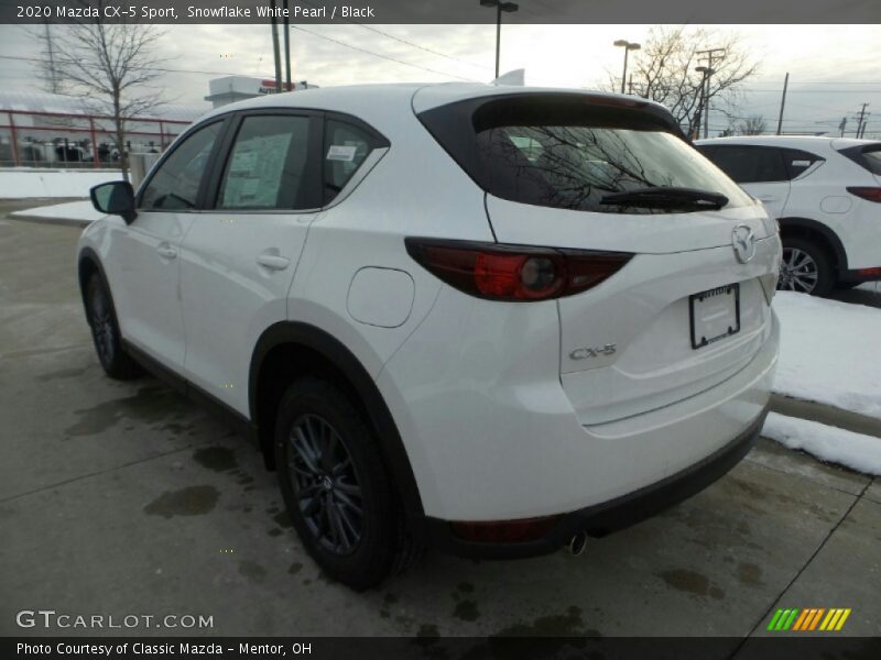 Snowflake White Pearl / Black 2020 Mazda CX-5 Sport