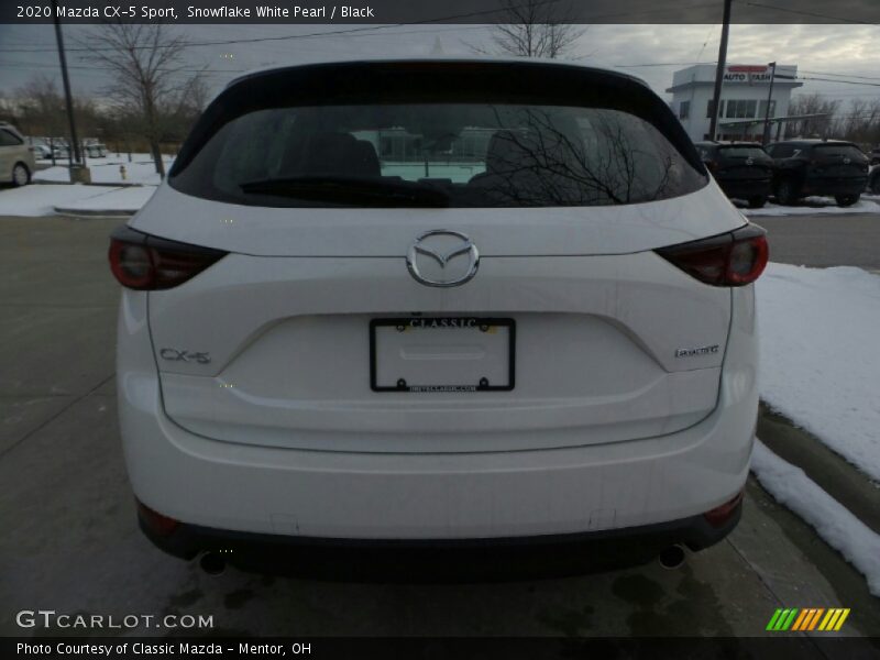 Snowflake White Pearl / Black 2020 Mazda CX-5 Sport