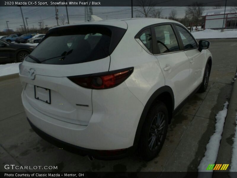 Snowflake White Pearl / Black 2020 Mazda CX-5 Sport
