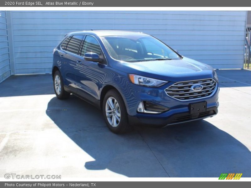 Atlas Blue Metallic / Ebony 2020 Ford Edge SEL