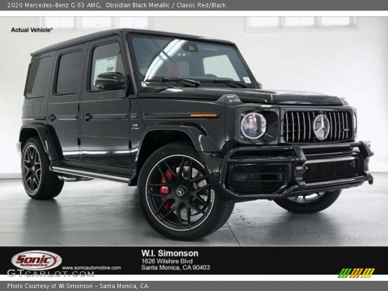 Obsidian Black Metallic / Classic Red/Black 2020 Mercedes-Benz G 63 AMG