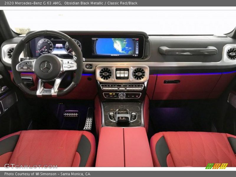 Dashboard of 2020 G 63 AMG