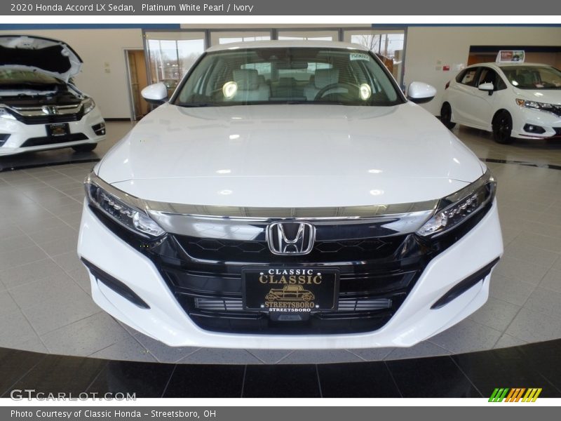 Platinum White Pearl / Ivory 2020 Honda Accord LX Sedan