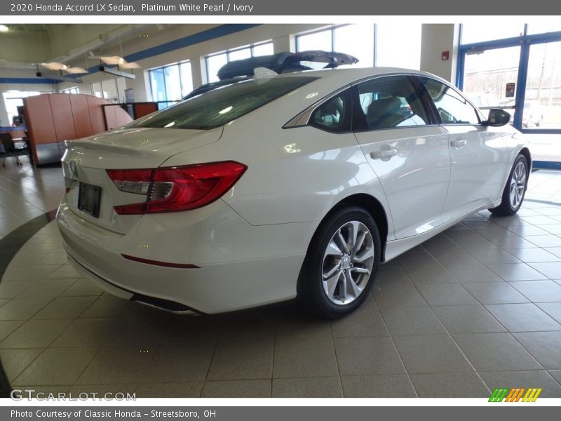 Platinum White Pearl / Ivory 2020 Honda Accord LX Sedan