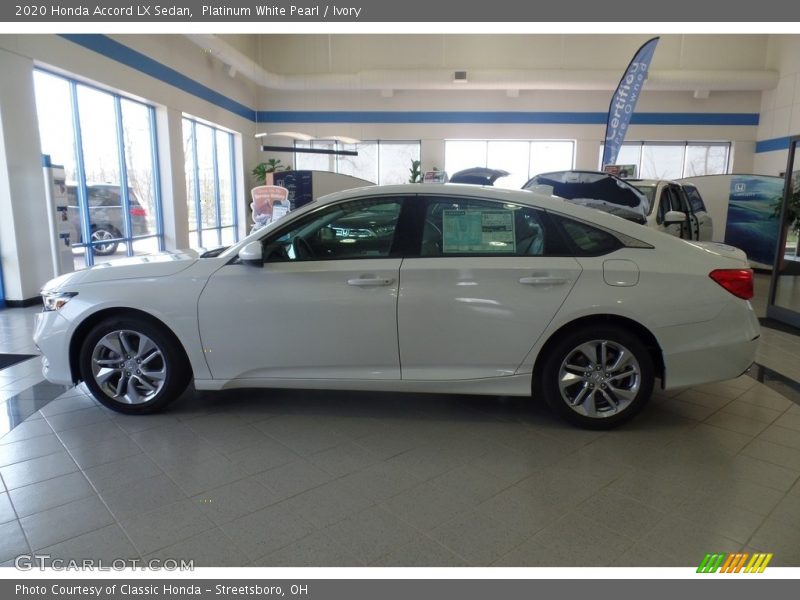 Platinum White Pearl / Ivory 2020 Honda Accord LX Sedan