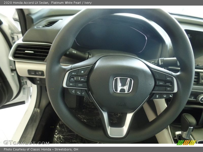 Platinum White Pearl / Ivory 2020 Honda Accord LX Sedan