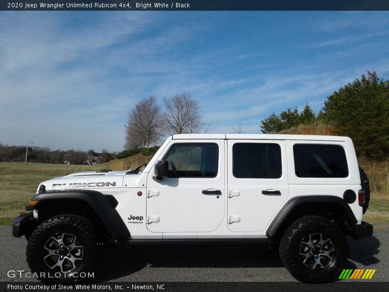 Bright White / Black 2020 Jeep Wrangler Unlimited Rubicon 4x4