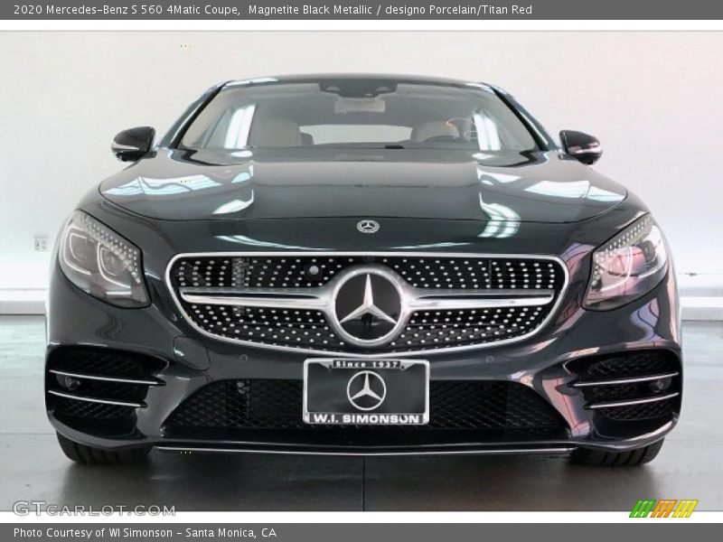 Magnetite Black Metallic / designo Porcelain/Titan Red 2020 Mercedes-Benz S 560 4Matic Coupe