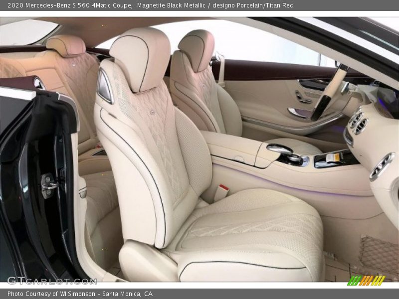  2020 S 560 4Matic Coupe designo Porcelain/Titan Red Interior