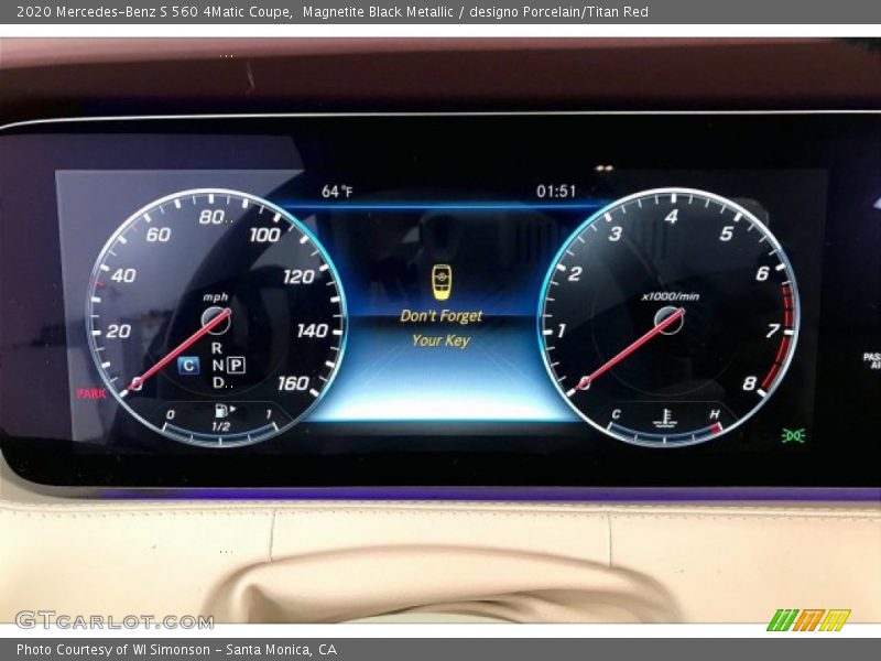  2020 S 560 4Matic Coupe 560 4Matic Coupe Gauges